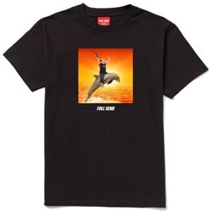 Full Send x Hasbulla Dolphin Sunrise T shirt